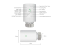 Smart Termostatisk Radiatorventil TS0601 ZigBee Tuya MOES