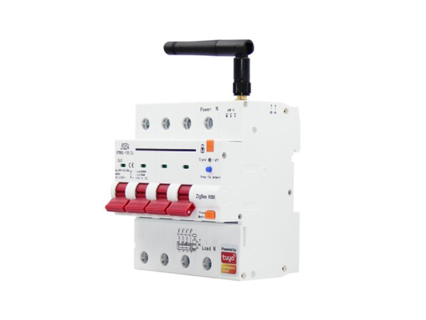 Smart trefaset afbryder IMMAX NEO 07531L 10-63A med reststrømsenhed, forbrugsmåling, 3P+N, Zigbee 3.0