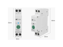 Smart elektronisk enkeltfaset afbryder IMMAX NEO 07574L 1-63A WiFi Tuya