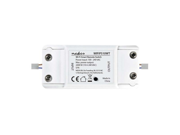 Smart WiFi switch WIFIPS10WT NEDIS Tuya SmartLife