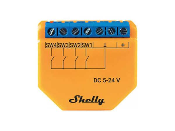 Smart Switch WiFi SHELLY PLUS i4 DC 5-24V
