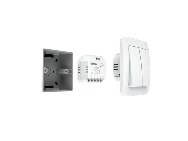 Smart Switch SONOFF Dual R3 WiFi med strømmåling og TUV-certifikat, 3300W/15A