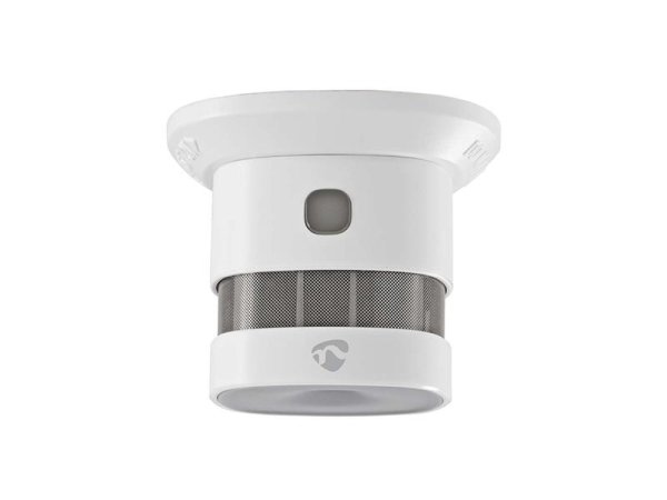 Smart røgalarm NEDIS ZBDS10WT Zigbee Tuya, kompakt, 85 dB, 10 års levetid