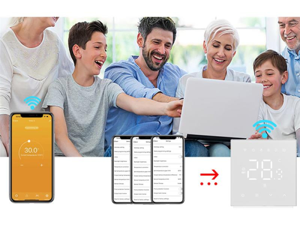 Smart termostat AVATTO WT410-16A-W WiFi Tuya