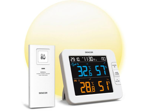 SWS 8600 WiFi Tuya Smart Vejrstation med Trådløs Sensor SENCOR
