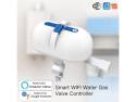 Smart Vandventil WiFi MOES WV-QY-EU, Motoriseret, 12V/1A, Kompatibel med Alexa og Google Assistant
