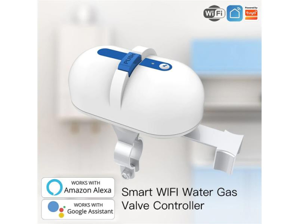 Smart Vandventil WiFi MOES WV-QY-EU, Motoriseret, 12V/1A, Kompatibel med Alexa og Google Assistant