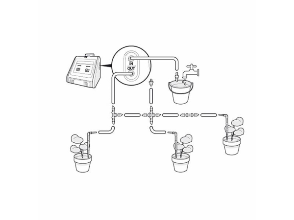 Smart vandingssystem NEDIS WIFIWP10GY WiFi Tuya for 10 planter