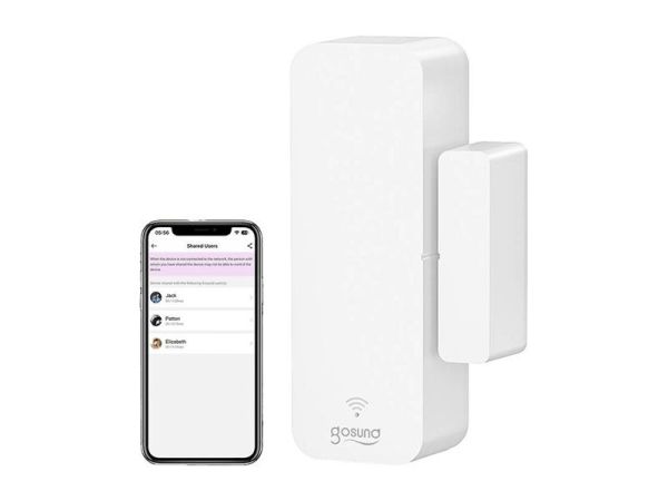 Smart dør- og vinduessensor ST18 ZigBee Tuya fra GOSUND