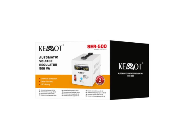 Spændingsstabilisator KEMOT SER-500, 230 V ± 8%, 500 VA, Automatisk Justering