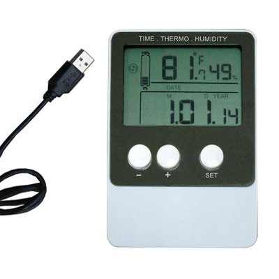 DS102 Datalogger med termometer og hygrometer, optagelse via USB - HADEX