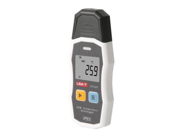 Datalogger UT330T fra UNI-T med USB, 64000 datagrupper, IP65, -30 til 70 °C
