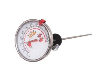 Svejsetermometer med klips og gummiprop ORION, 0 °C til 110 °C, rustfrit stål, glas, aluminium, gummi