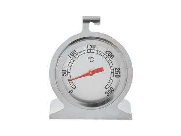 Ovn termometer ORION til køkken, 0 °C til 300 °C, rustfrit stål og glas