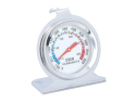 Ovn Termometer ALPINA 5138 - Rustfrit Stål og Glas, Måler Temperatur fra 50C til 300C, Kan Hænges eller Stå i Ovnen, 6x4x7 cm