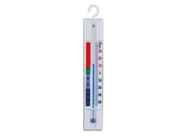 Køleskabstermometer 57334 FAMILY med analog skala og temperaturområde -40 til +40 °C, hvid