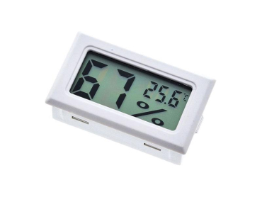 Termometer og hygrometer HADEX FY-11 hvid, digital med integrerede sensorer, temperaturområde –50 ° til +70 ° C, fugtighedsområde 10-99%