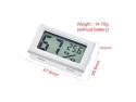 Termometer og hygrometer HADEX FY-11 hvid, digital med integrerede sensorer, temperaturområde –50 ° til +70 ° C, fugtighedsområde 10-99%