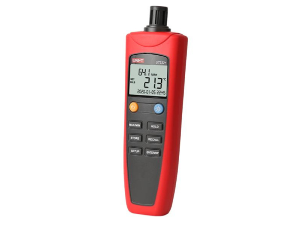 Termometer og hygrometer UNI-T UT332+ med høj nøjagtighed og datalagring