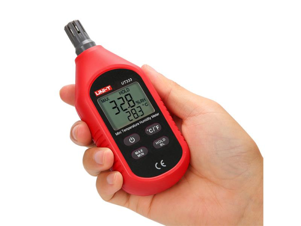 Mini termometer og hygrometer UNI-T UT333 - Temperaturområde -10°C~60°C, Luftfugtighedsområde 0~100% RH