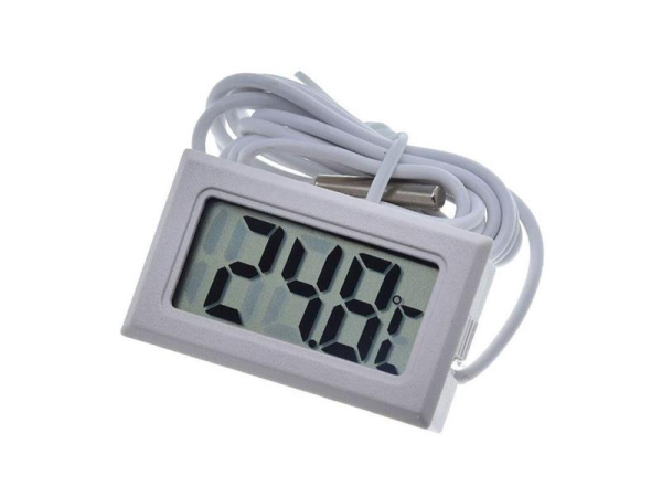 Digitalt termometer FY-10 med probe 95cm, hvid - HADEX