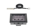 Digitalt termometer med termostat STU 46083, visning af aktuel temperatur, justerbar relæudgang, 12V DC, -50 til +110 °C