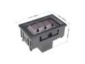 Digitalt termometer med termostat STU 46083, visning af aktuel temperatur, justerbar relæudgang, 12V DC, -50 til +110 °C