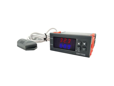 SHT2000 Digital termostat og hygrostat, 110-230VAC strømforsyning - HADEX