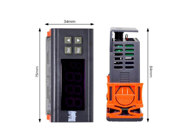SHT2000 Digital termostat og hygrostat, 110-230VAC strømforsyning - HADEX