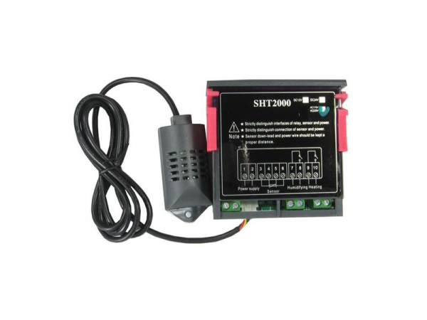 SHT2000 Digital termostat og hygrostat, 110-230VAC strømforsyning - HADEX