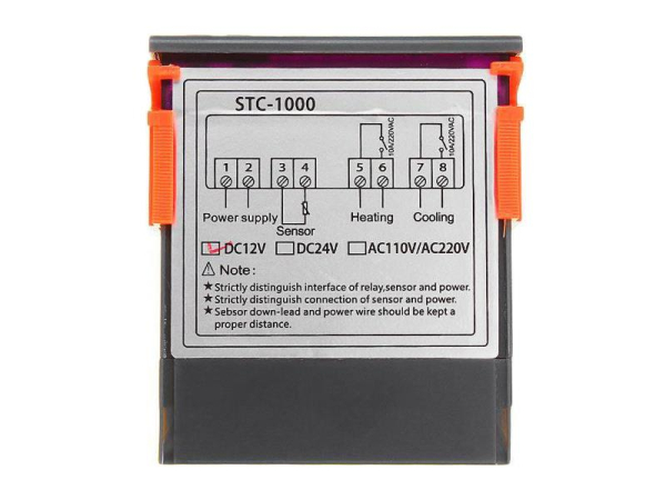 Digital termostat STC-1000, -50~99.9°C, 24VDC, HADEX