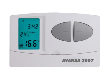 Termostat AVANSA 2007 Programmerbar Ugentlig, 24-230V, 0.35-35°C