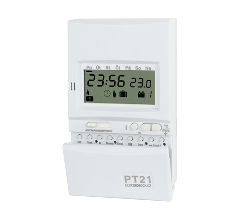 Termostat PT21 ELEKTROBOCK med energibesparende program og nem installation