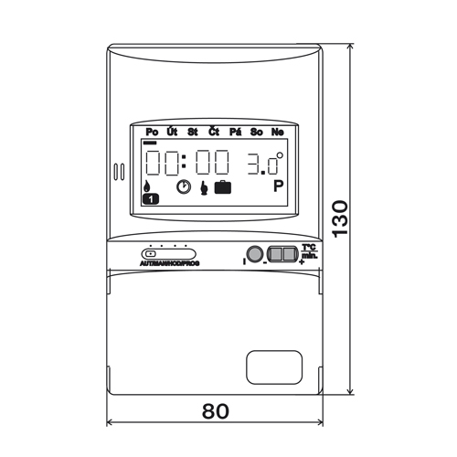 Termostat PT21 ELEKTROBOCK med energibesparende program og nem installation