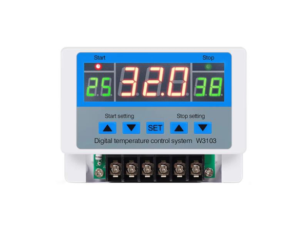 Termostat W3103 EUROCOMP HX-E6248 - Præcis temperaturstyring, -50°C til +110°C, 220V AC, Vandtæt probe