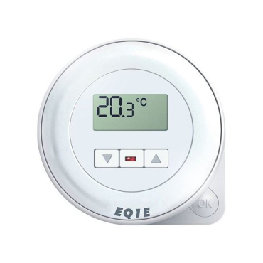 Termostat EUROSTER Q1 med programmerbar temperaturstyring, 3V, 2x AA batterier