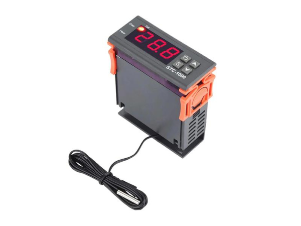 STC-1000 termostat til cirkulationspumpe - temperaturstyring med sensor, -50 °C til 99 °C, 220VAC
