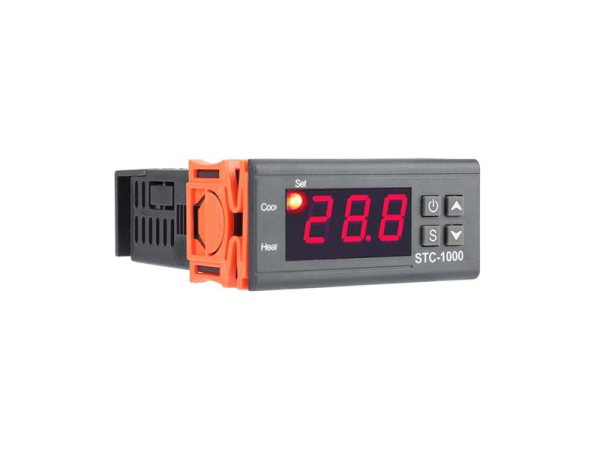 STC-1000 termostat til cirkulationspumpe - temperaturstyring med sensor, -50 °C til 99 °C, 220VAC