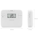 Ugentligt programmerbar termostat SALUS RT510 - Manuel eller automatisk, med LCD-display