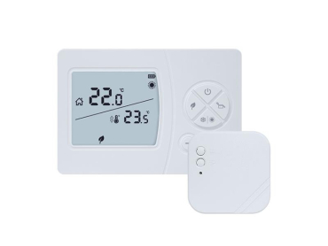 Trådløs rumtermostat THERMOCONTROL TC 315RF med temperaturkalibrering og økonomisk tilstand