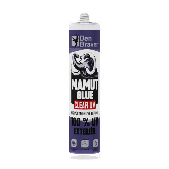 MAMUT CLEAR UV Lim DEN BRAVEN 290ml, 100% UV-resistent, til indendørs og udendørs brug