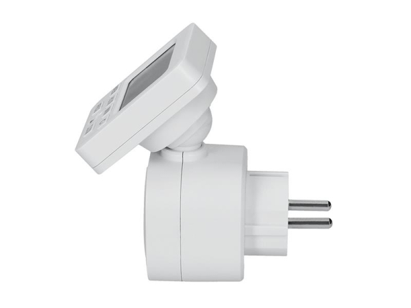 Digital ugentlig tidsafbryder SOLIGHT DT35, 230V/16A, LCD-display, 18 daglige cyklusser