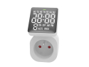 Digital ugentlig stikkontakt SOLIGHT DT36, omvendt LCD-display, 230V/16A