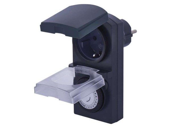 Mekanisk døgnkontakt EMOS P5508, 230V/16A, IP44, udendørs brug