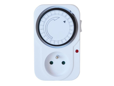 MF1 mekanisk daglig switch-stikkontakt GETI, programmerbar, 3500 W, 230 V AC