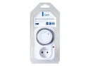 Ugentlig mekanisk switchstik GETI WF1, 3500 W, 230 V AC