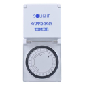 Mekanisk daglig kontaktstik SOLIGHT DT31, 24 timers interval, 230V/16A, børnesikring, IP44