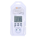 Digital Ugekontakt SOLIGHT DT33 med Stort Baggrundsbelyst LCD Display, LED Indikator, 230V/16A