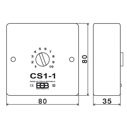 Timer til trappebelysning ELEKTROBOCK CS1-2 med blokering
