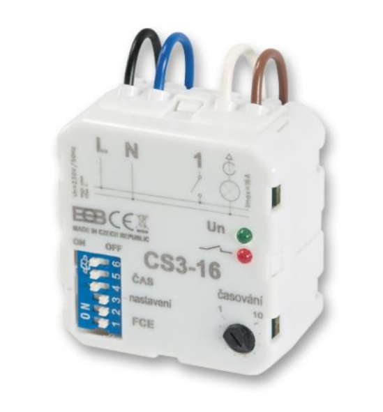 Multifunktionel Timer ELEKTROBOCK CS3-16 med 16A Relæ